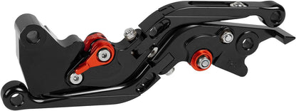 ya 11 9.14 baidifor Yamaha MT-03 2015-2020 Folding Extendable Clutch Brake Levers Black/Red US