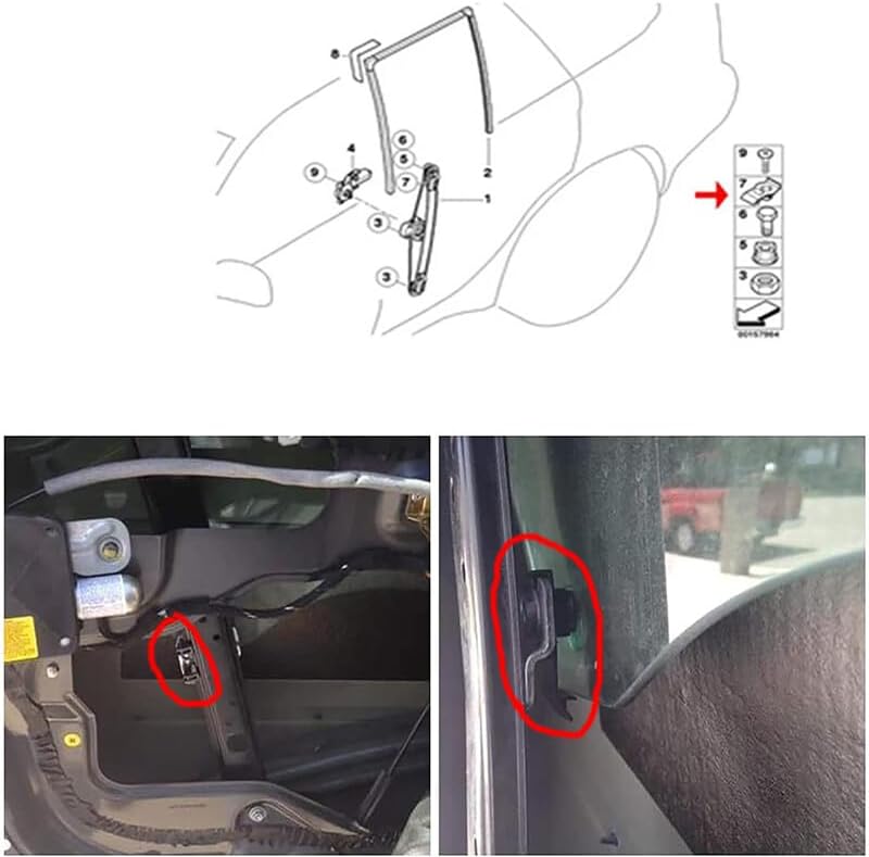 ya 11 9.14 zhengce Front Window Regulator Clip X8 for BMW X5 3.0i 4.4i 4.6is 4.8is 00-06-
