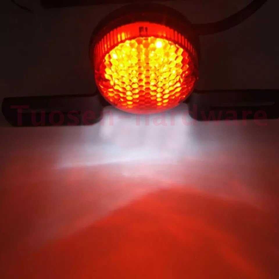 ya 4 8.24 baidi Motor Assembly Round Tail Light for Harley Chopper Custom Bobber for Cafe Racer