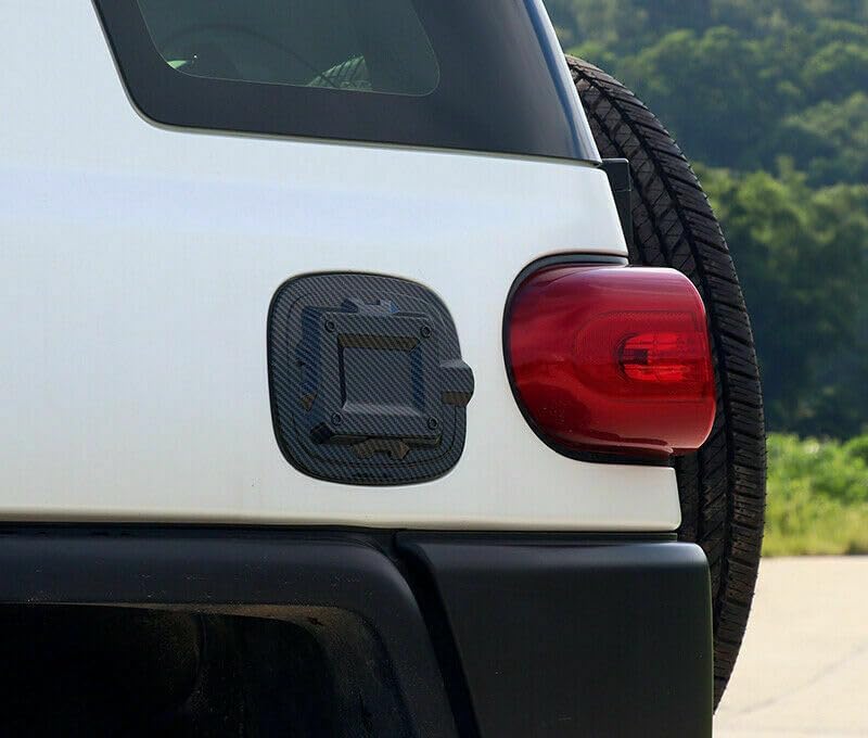 ya 6 8.14 1P Carbon Fiber Appearance Fuel Tank Cap Oil and Gas Cap Suitable for Toyota FJ Cruiser 2007-2021