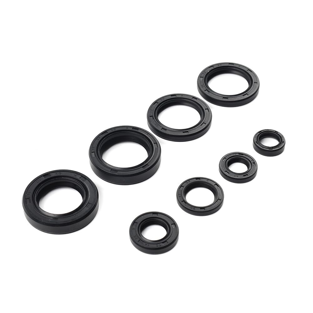 ya 13 9.15 baidi Engine Oil Seal Kit 8Pcs for Yamaha DT125 DT175 MX125 MX175 IT175 YZ125 1974-83