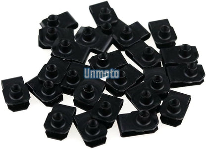 ya 23 10.7 baidi Black Fairing Bolt Kit body screws Clips for Yamaha YZF R6 1998-2002