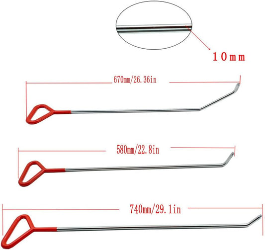 ya 12 10.8 zhengce PDR Kit Car Dent Repair Paintless Dent Removal Kit 30 Rods Alloy Steel