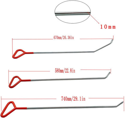 ya 4 8.24 baidi Paintless Dent Removal Rod Kit Car Body Dent Remover Tools PDR Tools Push Hook