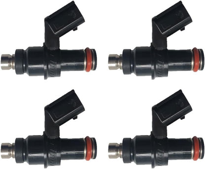 ya 2 8.15 4-Pack Fuel Injectors for 2010 ZX-6R (ZX600RAF) - Top Feed Injectors 49033-0015