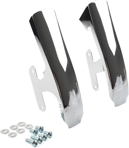 ya 11 9.14 baidifor Harley-Davidson Touring 2009-2013 Chrome Pair Fender-Saddlebag Filler Panels