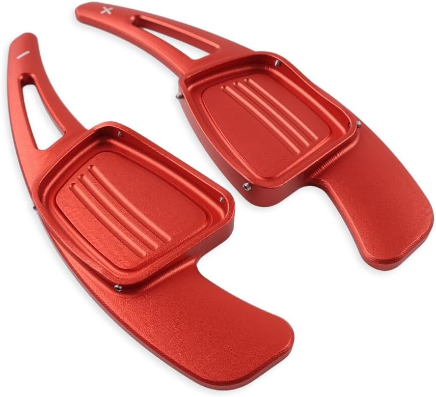 ya 4 8.14 Car Red Shifter Steering Wheel Paddle Extension for Audi TT A3/4L/5 S3/4 Q2/5/7