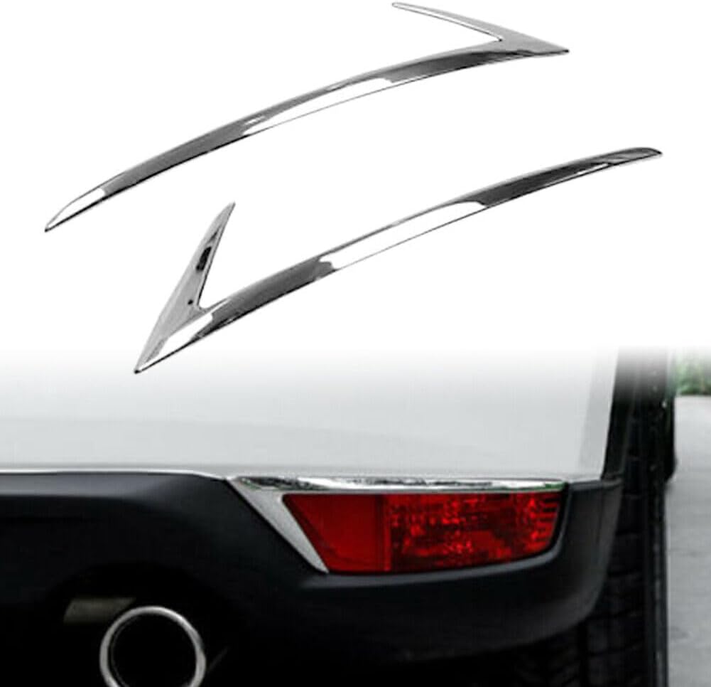 ya 4 8.24 baidi Chrome Rear Bumper Fog Light Lamp Cover Trim for Mazda CX-5 CX5 2017 2018-2021