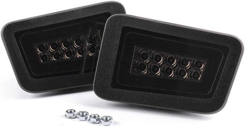 ya 10 9.16 zhengce LED Smoked Red Bumper Tail Brake Light Turn Signal Light for 2005-2009 Humm