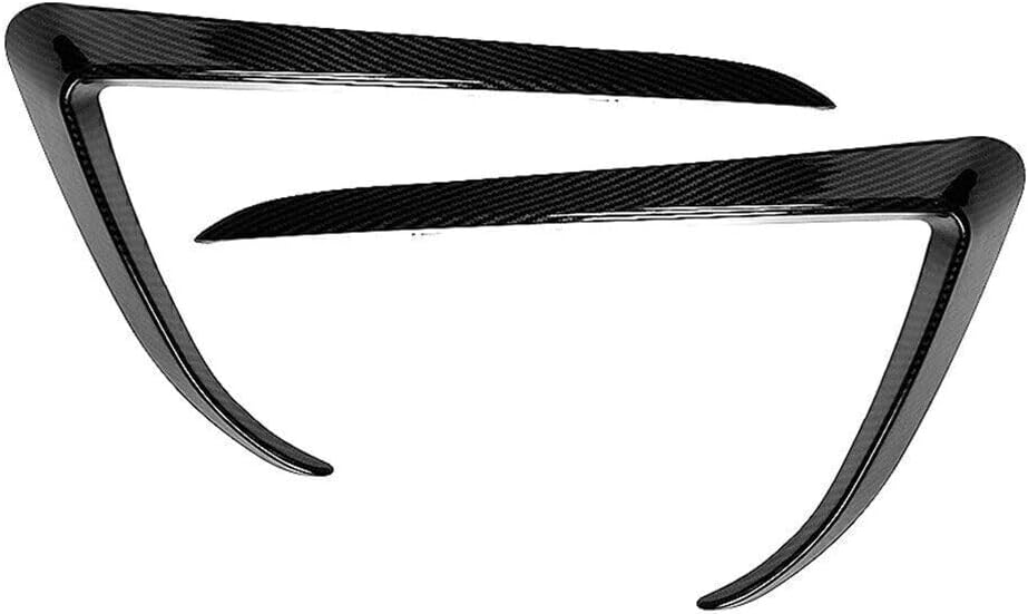 ya 13 9.15 baidi Front Fog Light Lamp Eyebrow Cover Trim for Tesla Model X 2015-2020 Carbon Fiber