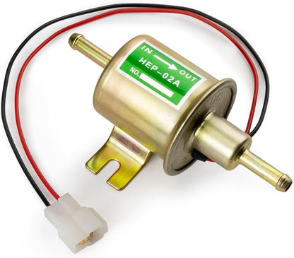 ya 5 8.10 Universal Electric Fuel Pump HEP-02A 4-7PSI 12V Inline Low Pressure Gas