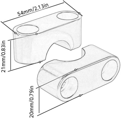 ya 13 9.15 baidi Handlebar Clamp Cover Holder for Kawasaki KLX 140 /L/G/R/R L/R F KLX 110 /L/R