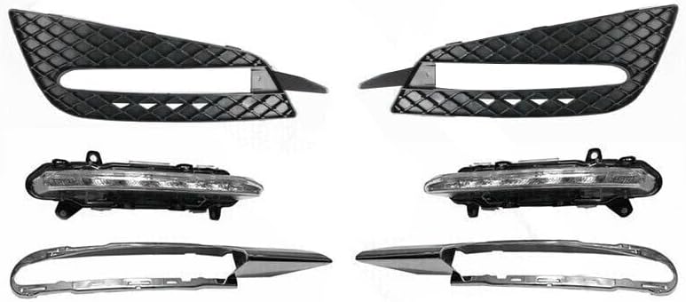 ya 10 9.16 zhengce Set Front LED Grille Fog Light Lamp Trim Kit for Mercedes W251 R-Class 2010