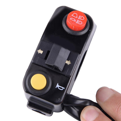 ya 5 8.10 7/8 Universal 3 in 1 Headlight Turn Signal Horn Motorcycle Handlebar Switch