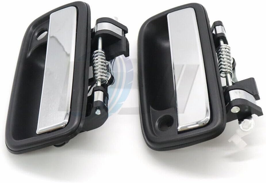 ya 10 9.16 baidi Door Handle 2X Black LH & RH Pair Outer Exterior for Tacoma Pickup Truck 95-04