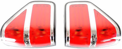 ya 4 8.10 Pair Tail Lights Tail Lamps for Ford F150 2009-2014 FO2818148, FO2819148