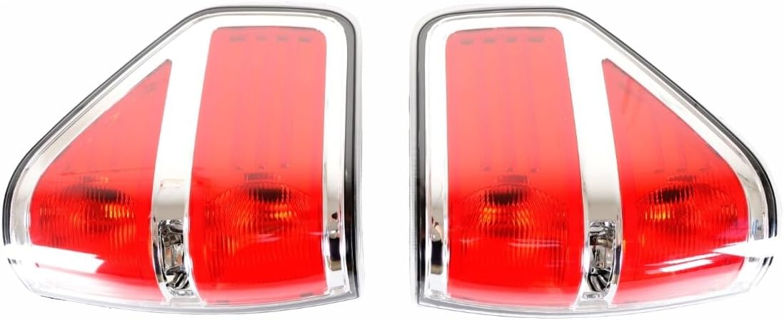 ya 10 9.16 zhengce Pair Tail Lights Tail Lamps for Ford F150 2009-2014 FO2818148, FO2819148
