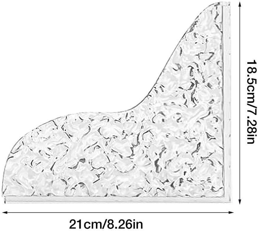 ya 28 10.13 baidi 2pcs Shower Splash Guard Acrylic Bathroom Waterproof Bathtub Corner for Res