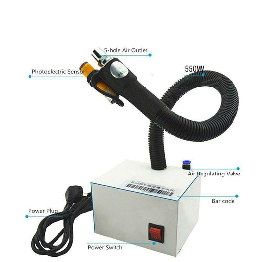 ya 16 10.20 baidi SL-080BF Electrostatic Eliminating Ion Air Gun Automatic Induction Dust Blow Gun