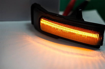 ya 7 8.24 baidi Smoked Amber LED Side Mirror Turn Signal Light for Ford F-150 Pickup Trucks 2015-2018 