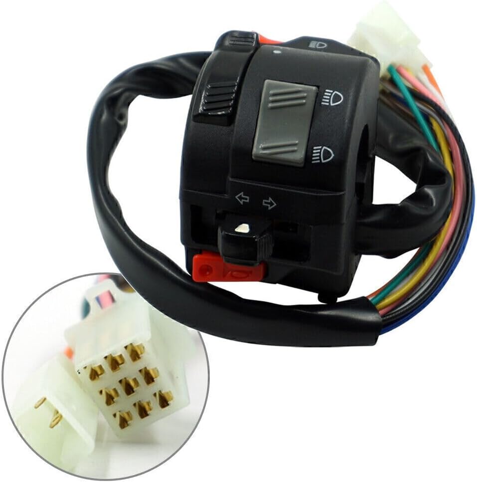 ya 4 8.14 7/8 22MM Motor Handlebar Horn Button Turn Signal Fog Light Controller Switch