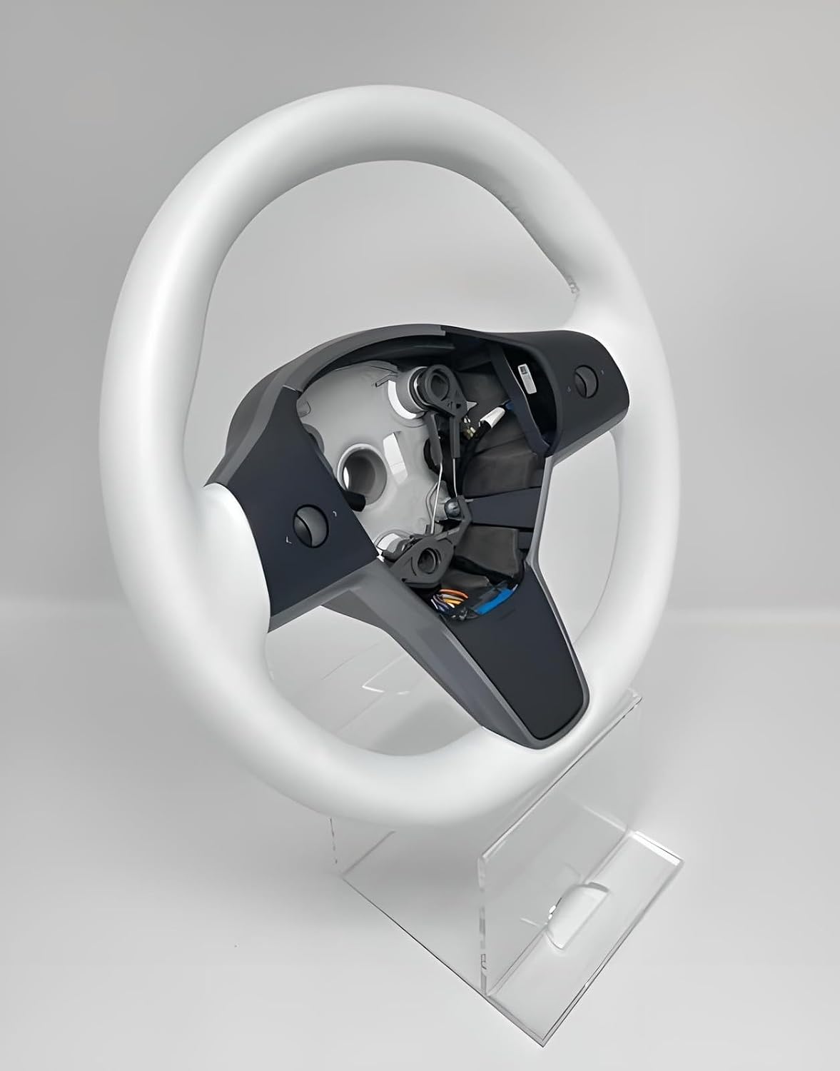 ya 5 8.10 White Steering Wheel for Tesla for Model 3 Y Driver W/Heated Leather 1490214-00-B