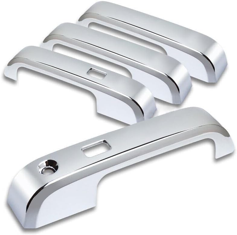 ya 10 9.16 baidi for 2015-2020 for Ford F150 Chrome 4PC Door Handle Cover Cap W/O for Smart Keyhole 4pcs