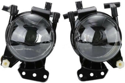 ya 10 9.16 zhengce 2x Front Fog Lights Lamps Housing Clear Fit for BMW E60 E61 E63 E46 X3 325i