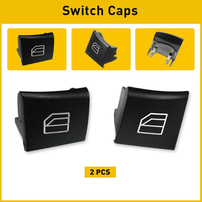 ya 5 8.10 2Pcs Driver Window Switch Repair Button Cap for Mercedes ML GL R W164 W251 X164