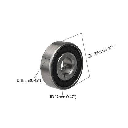 ya 16 10.20 baidi x 6202 RS Bearings 35 mm x 12 mm x 11 mm with 53 mm Pitch bushings Pit Dirt Bicycle -