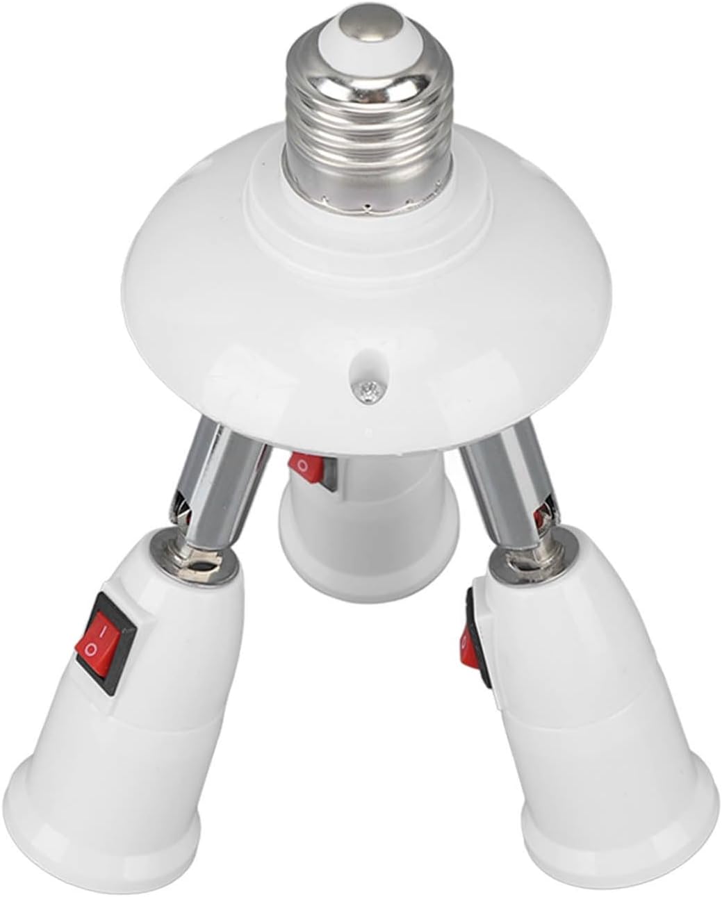 ya 26 10.21 baidi E27 E26 Lamp Adapter 3 in 1 Light Socket Extender Adjustable 85?265V with