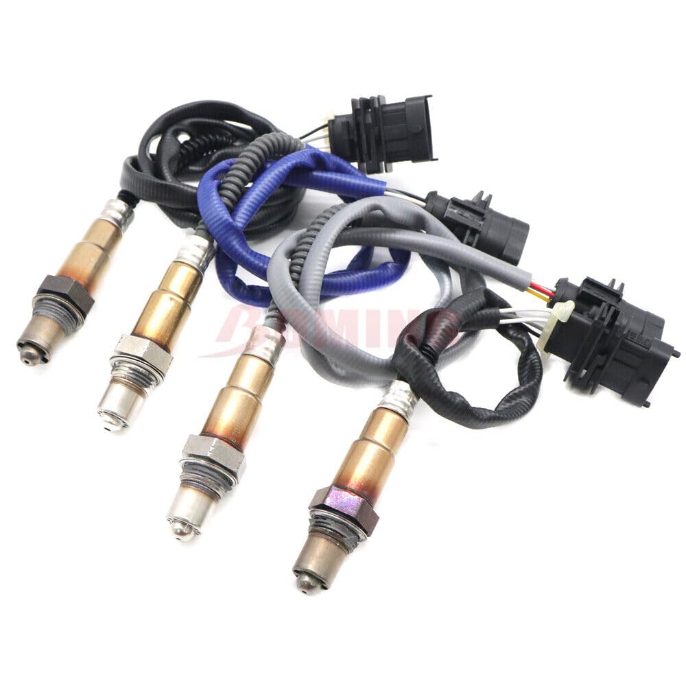 ya 4 8.14 Oxygen O2 Sensor 4pcs for 2014-2020 for Maserati Quattroporte Ghibli 3.0L 3.8L Liter 