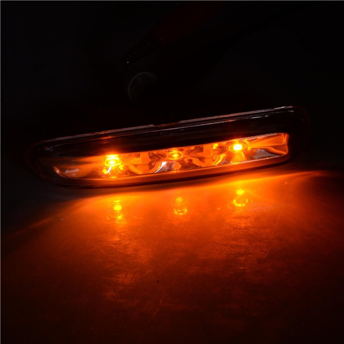 ya 4 8.24 baidi 1 pair of clear lens LED side marker lights fit for BMW E46 4DR and 2DR coupe @