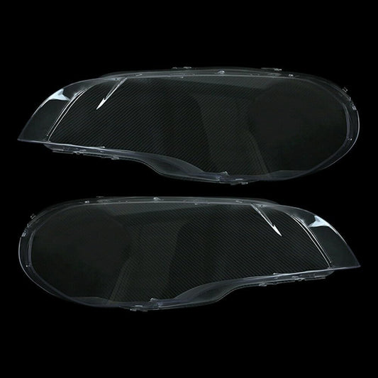 ya 4 8.10 Pair Left right Headlight Cover Lamp Clear Lens Lampshade for BMW X5 E70 2007-13