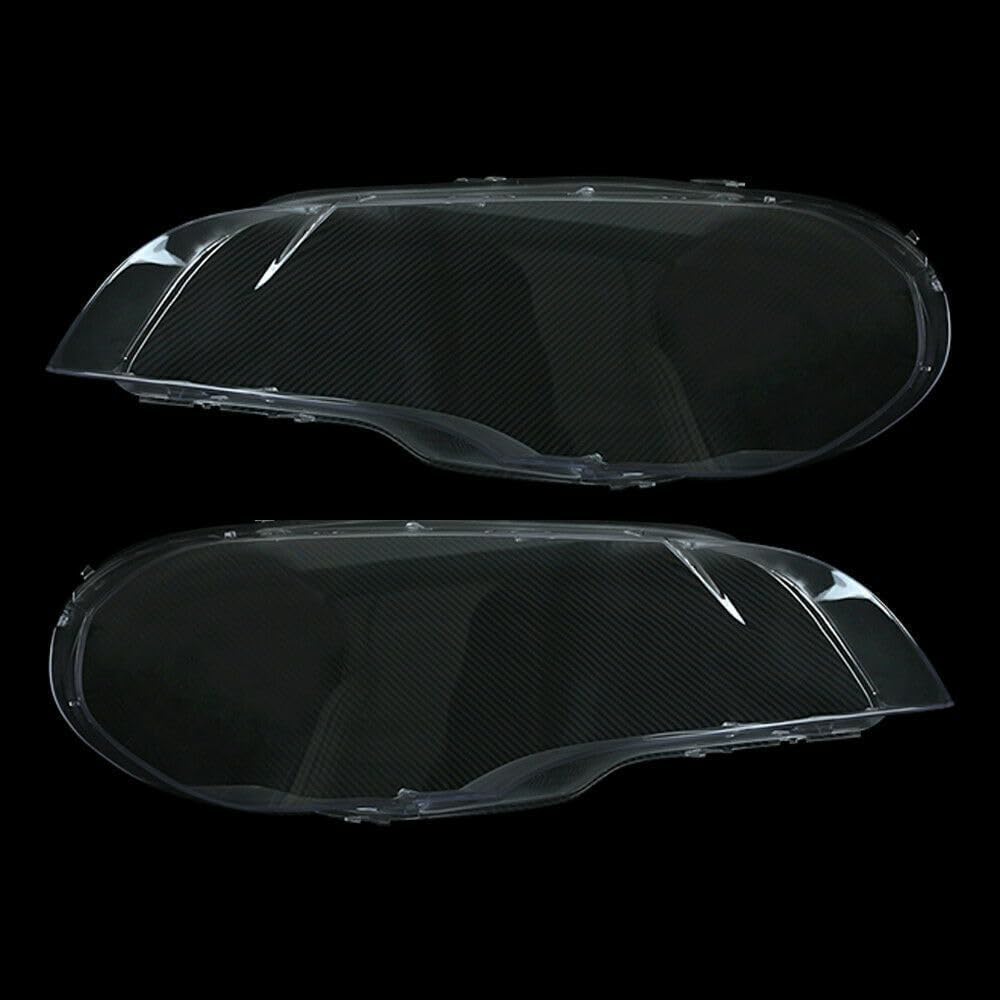 ya 4 8.14 Pair Left right Headlight Cover Lamp Clear Lens Lampshade for BMW X5 E70 2007-13