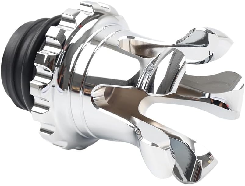 ya 4 8.10 Crown Style Fuel Tank Gas Cap Vented Fit for Harley Sportster Dyna Softail Touring
