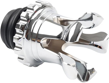 ya 4 8.10 Crown Style Fuel Tank Gas Cap Vented Fit for Harley Sportster Dyna Softail Touring