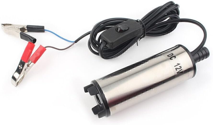 ya 7 8.24 baidi 12V/24V Submersible Pump 51mm Water Oil Diesel Fuel Transfer Refueling 33L / min