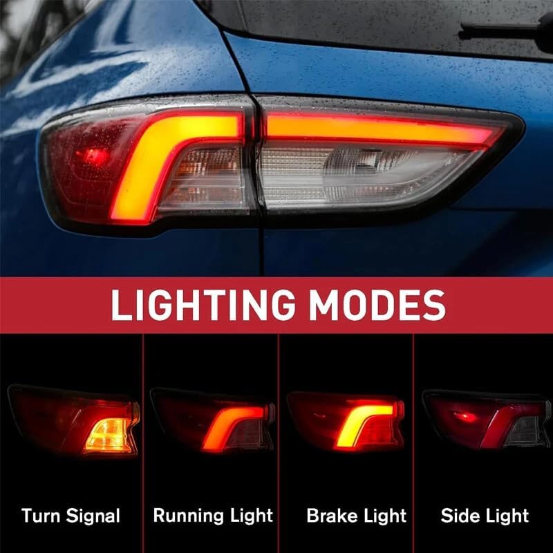 ya 4 8.10 Right Outer Rear LED Tail Light Brake Lamp 6-PIN for Ford Escape 2020 2021 2022