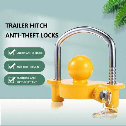 ya 4 8.8.2 1*Universal Trailer Ball Hitch Coupler Locking Ball Tongue Steel 2 2-5/16 Yellow