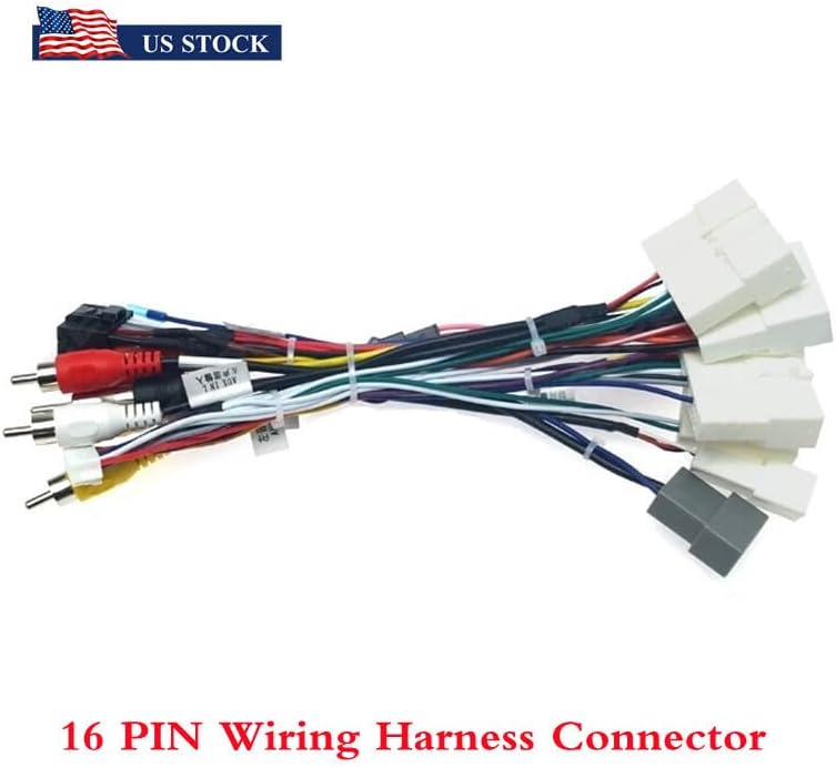 ya 4 8.24 baidi for Nissan Android Stereo for Audi o Cable Adapter 16PIN Power Cable Harness w/Canbus