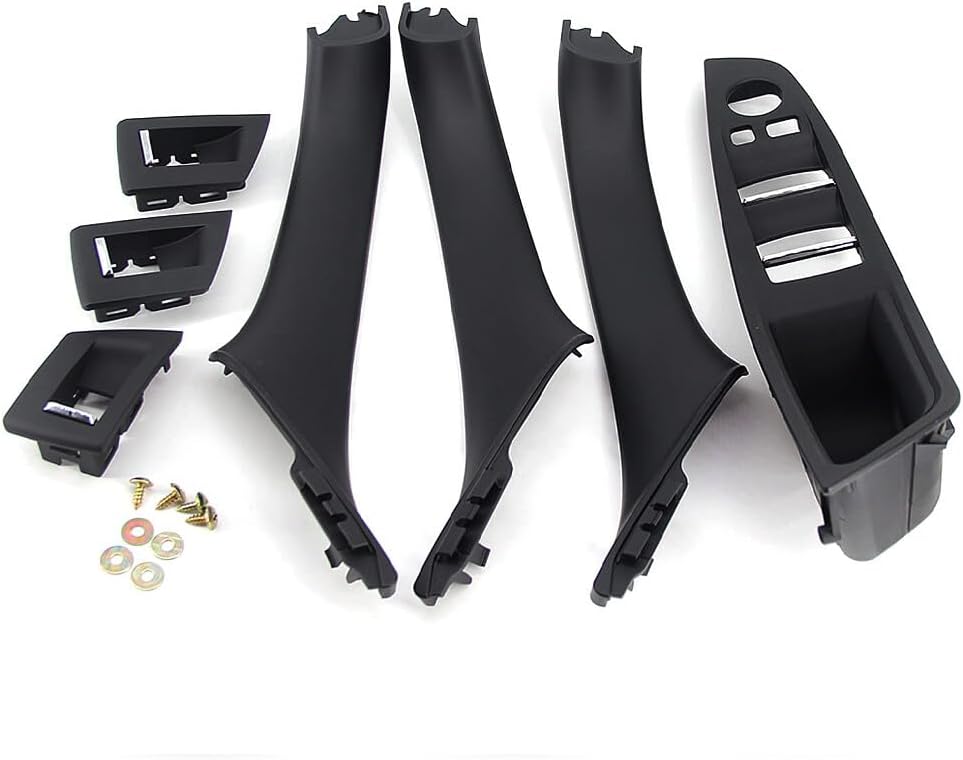 ya 5 8.10 Interior door panel handle pull edge cover suitable for 10-16 for BMW 5 Series F10 F11 EOA Black