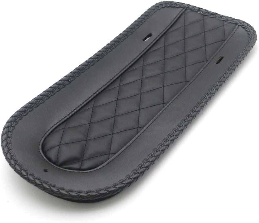 ya 14 9.20 zhengce Black Diamond Rear Fender Bib PU Leather for Harley Solo for Seat Touring F-1