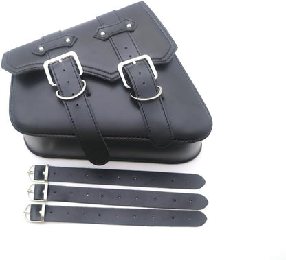 ya 11 9.14 baidiBlack False Leather Left side Saddlebag Saddle Bag for Harley Sportster XL883