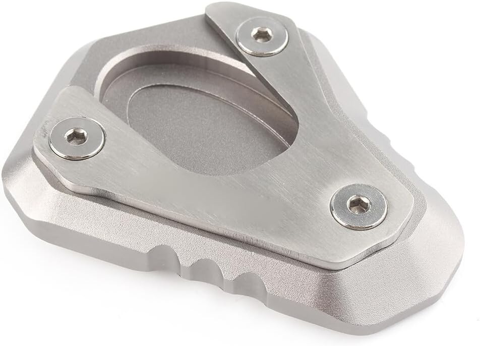 ya 2 8.15 Motorcycle Kickstand Side Foot Stand Pad for Kawasaki ZX-10R 2011-2023 Grey