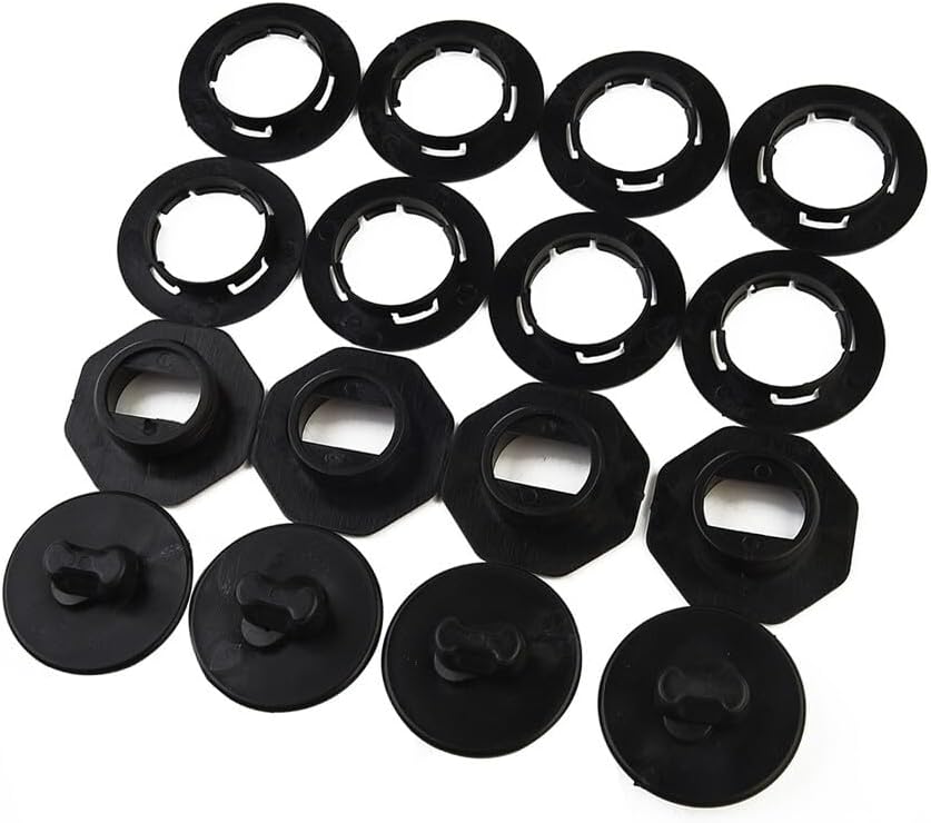 ya 4 8.10 4 Set Universal Car Floor Mat Clips Retainer Carpet Fixing-Clamps Holders Black