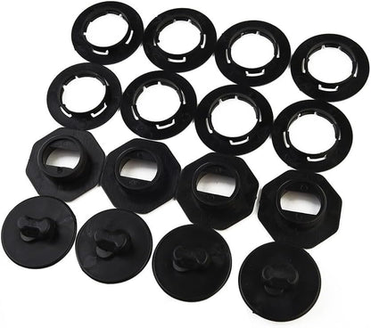 ya 4 8.10 4 Set Universal Car Floor Mat Clips Retainer Carpet Fixing-Clamps Holders Black
