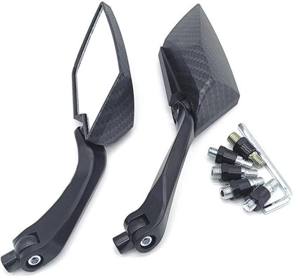 ya 13 9.15 baidi 2X 8mm/10mm Universal Carbon Motorcycle Motorbike Rearview Rear View Side Mirror