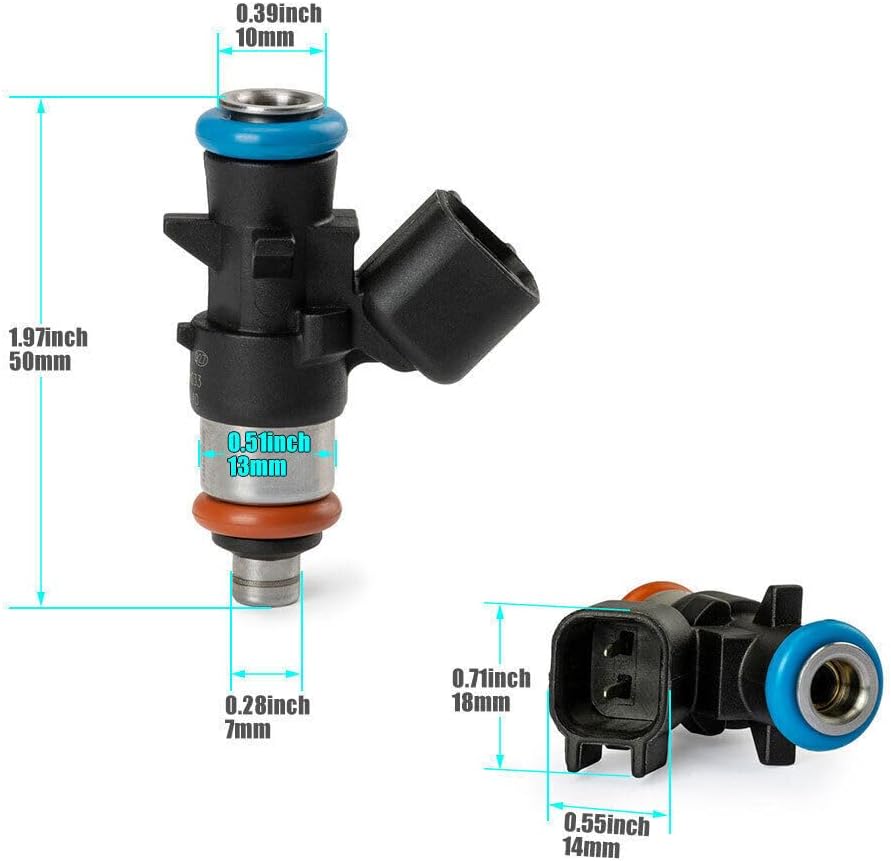 ya 4 8.8 6 Piece Set for Chrysler for Dodge for Ram for Jeep 3.6L 5184085AC Fuel Injector 0280158233