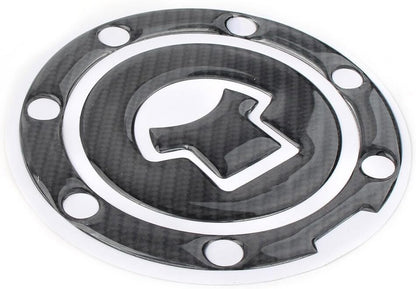 ya 4 8.10 Fit 03-15 for Honda CBR600RR Carbon Fiber Look Gas Tank Fuel Cap Cover Protector Pad